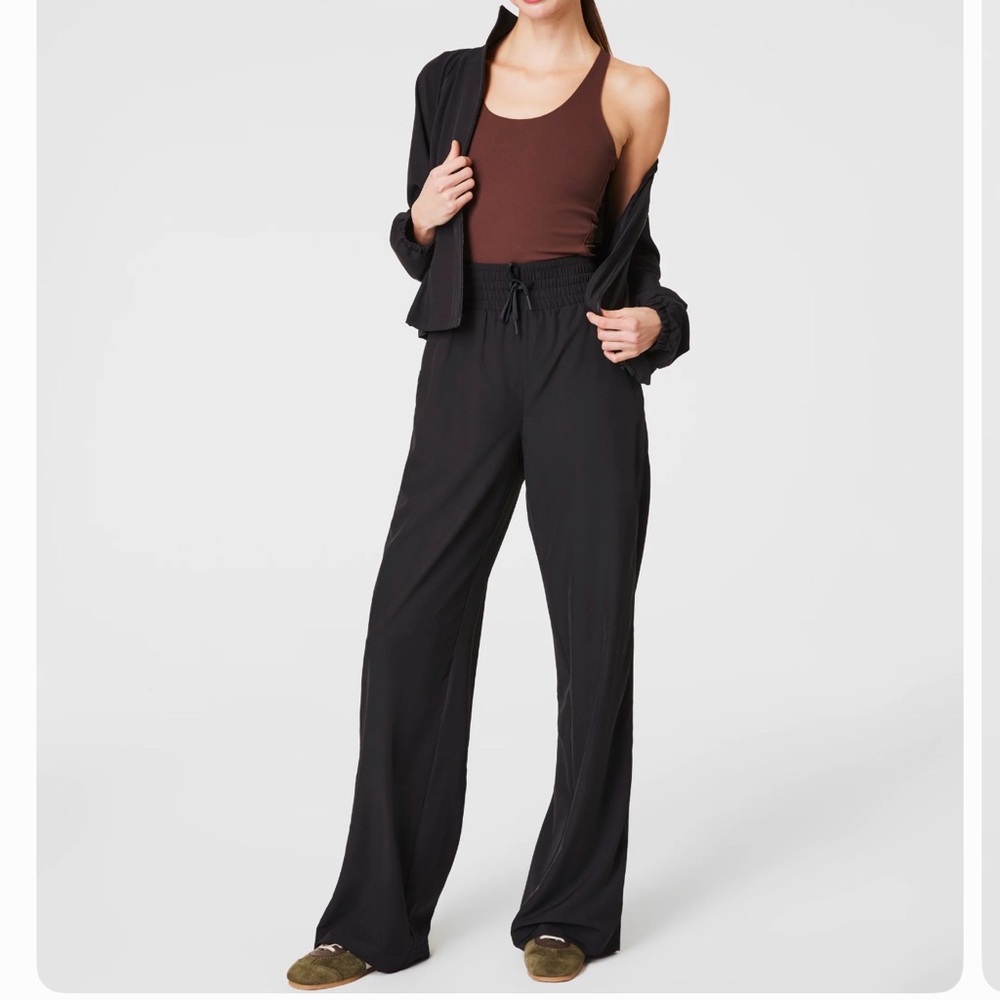 SPANX Black Wide-Leg Pants